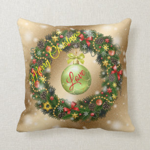 Coussin Gold Love Joyeux Noël
