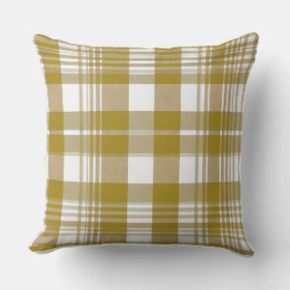 Coussin Gold Plaid