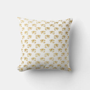 Coussin Gold & White Égypte Oeil Glam Moderne Chic