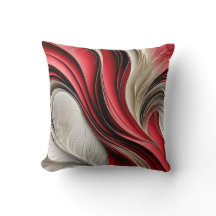 Golden Air – Cranberry & Champagne Flowing Abstrac