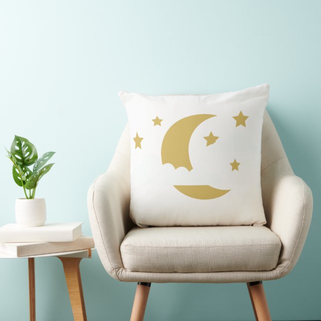 Coussin Golden Crescent Moon Pillow (Chaise)