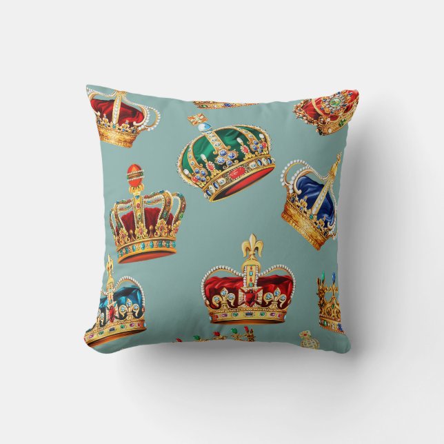 Coussin Golden Crown Baroque Mode Texture (Recto)