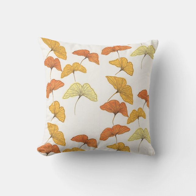 Coussin Golden Ginkgo (Recto)