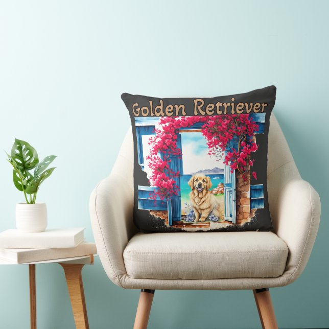 Coussin Golden Retriever (Chaise)