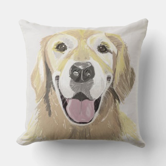 Coussin Golden Retriever Cushion (Recto)