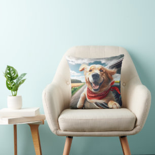 Coussin Golden Retriever Joy Ride