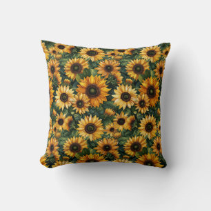 Coussin Golden Sunflower Bliss