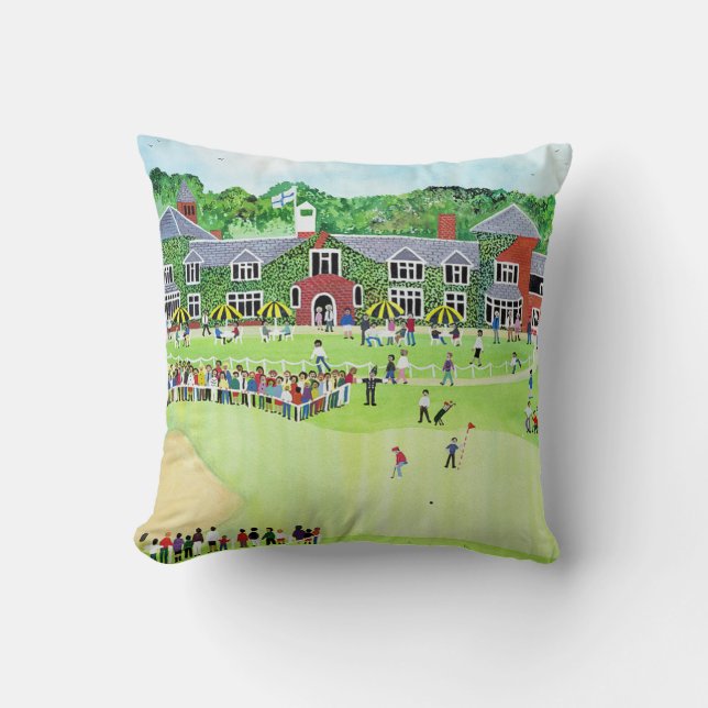 Coussin Golf au beffroi (Recto)