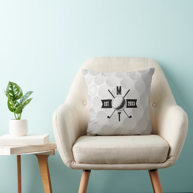 Coussin Golf Ball Texture & Club Premier Monogramme (Chaise)