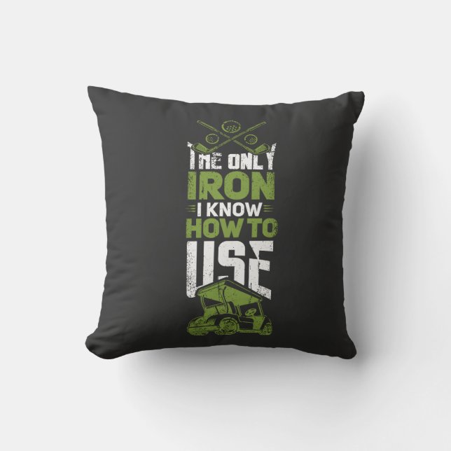 Coussin Golf - C'Est Le Seul Fer (Recto)