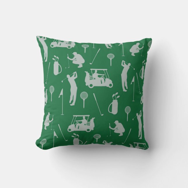 Coussin Golf Fairway Serenity : Golf Club et Ball (Recto)