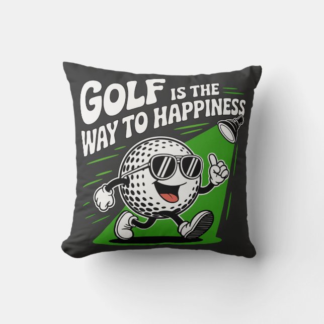 Coussin Golf is the way to happiness (Recto)