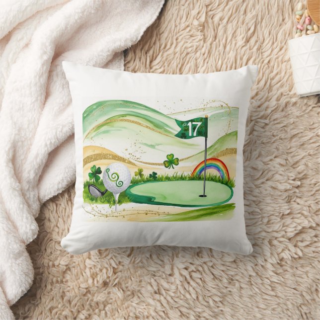 Coussin Golf St. Patrick's Day Golf à thème pour Golfer (Couverture)