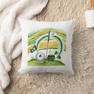 Coussin Golf St. Patrick's Day Golf à thème pour Golfer