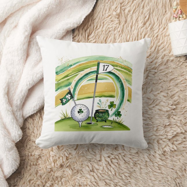 Coussin Golf St. Patrick's Day Golf à thème pour Golfer (Couverture)