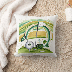 Coussin Golf St. Patrick's Day Golf à thème pour Golfer