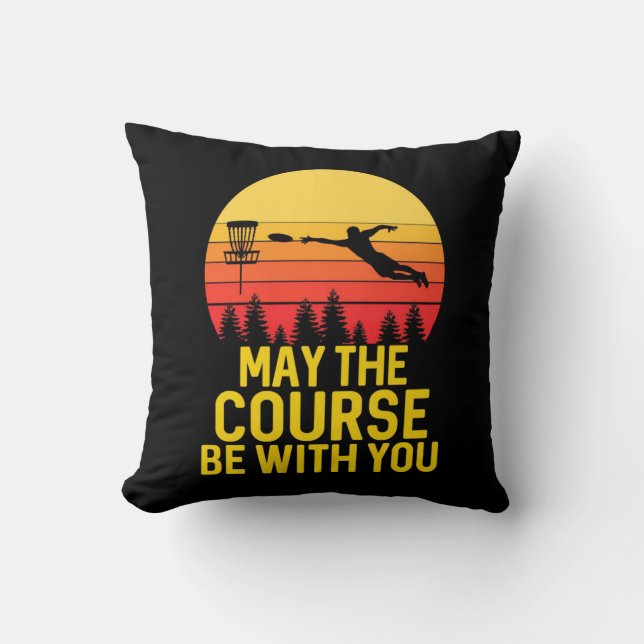 Coussin Golf sur disque avec vous (Recto)