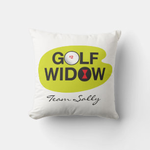 Coussin Golf Widow Badge d'honneur personnalisé