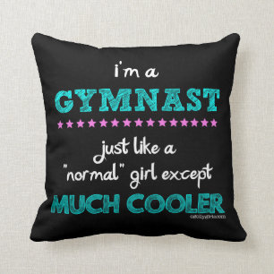 Coussin Golly filles - je suis un gymnaste