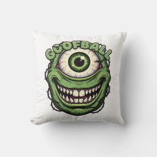 Coussin Goofball Monster Eye – Funny Creepy One-Eyed Carto