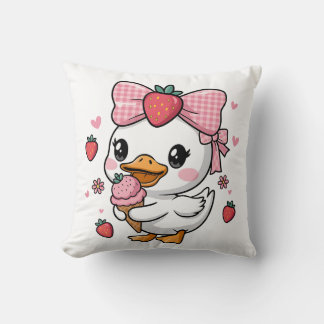 Coussin Goose d'été aux fraises