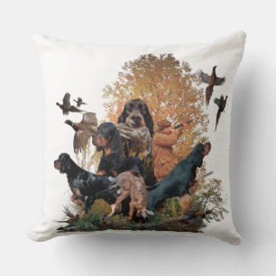 Coussin Gordon Setter, saison de chasse
