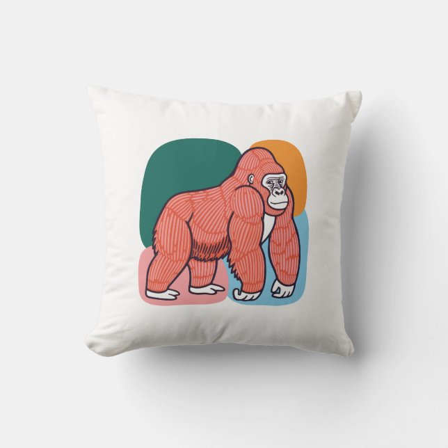 Coussin Gorille Smiley  (Recto)