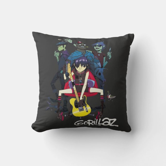 Coussin Gorrillaz T-Shirt (Recto)