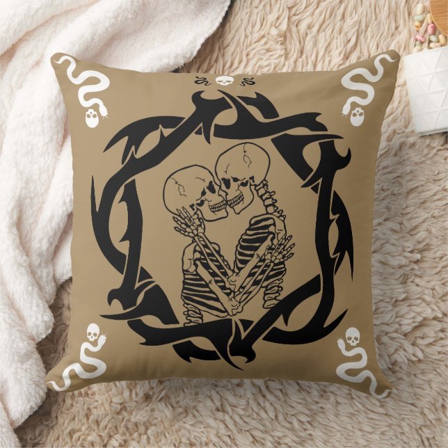 Coussin Goth Dark Romantic Lovers Cadeau (Couverture)