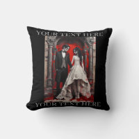 Goth Wedding Couple Quitter l'Eglise