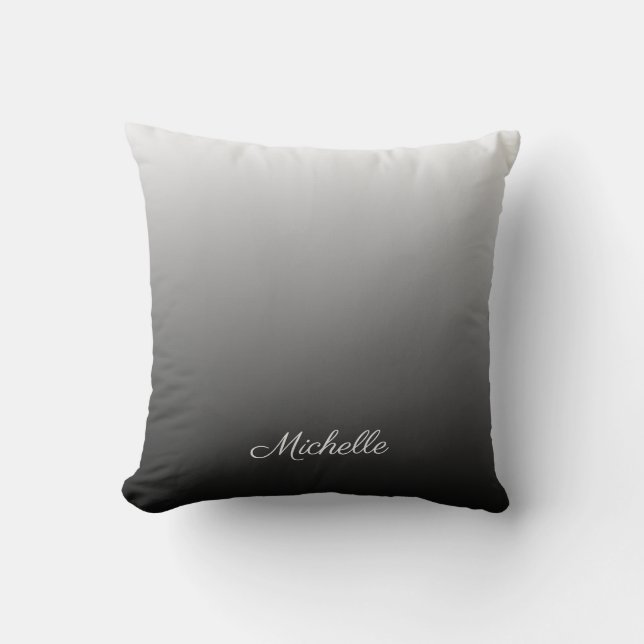 Coussin gradient personnel ombre blâmes of grey (Recto)