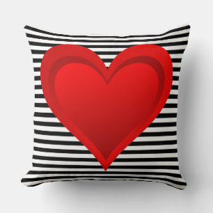 Coussin Gradients RED LOVE HEART + votre backgr. & idées