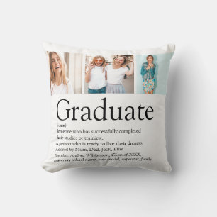 Coussin Graduate Définition 3 Photo Collage Moderne Fun
