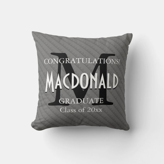 Coussin Graduation personnalisée Garder les félicitations  (Recto)