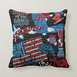 Coussin Graffiti américain