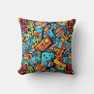 Coussin Graffiti Art Jeu d'oreiller