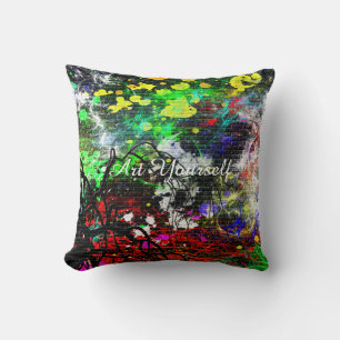 Coussin Graffiti Brick Wall