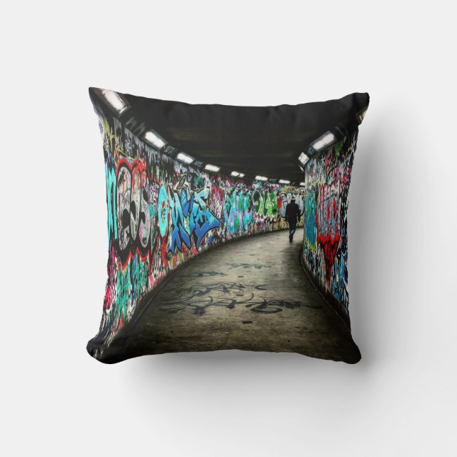 Coussin Graffiti de métro (Recto)