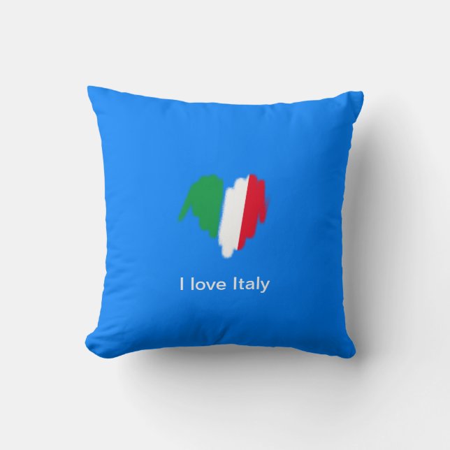 Coussin Graffiti italien pulvérisé Graphique de coeur (Recto)