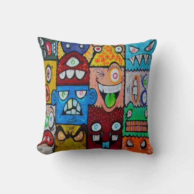 Coussin Graffiti street art (Recto)
