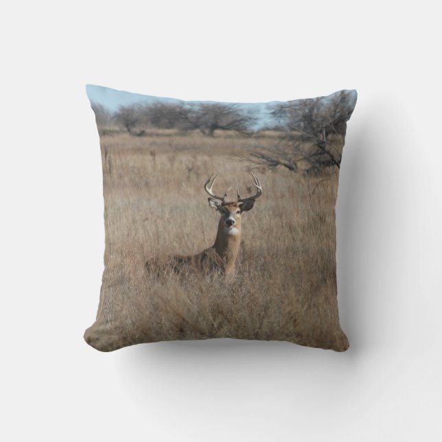 Coussin Grand carreau 20" de cerfs communs de mâle de (Recto)