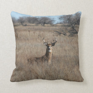 Coussin Grand carreau 20" de cerfs communs de mâle de