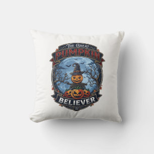 Coussin Grand Citrouille Croyant Épouvantail Chapeau de So