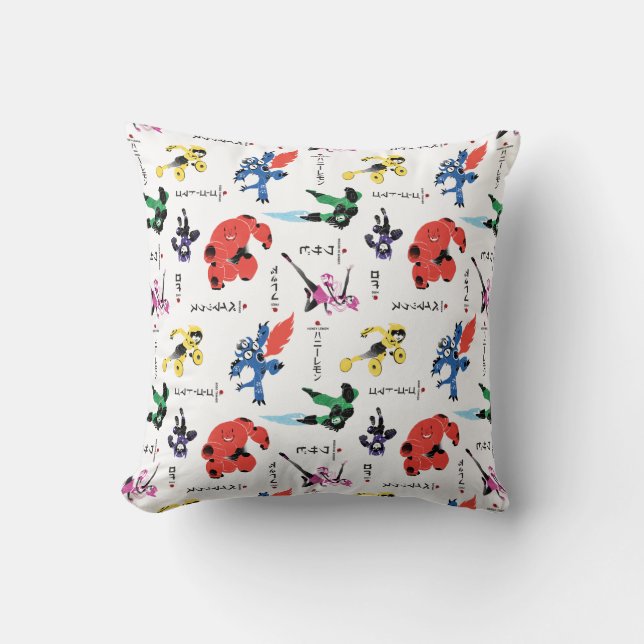 Coussin Grand héros 6 Motif de combat (Recto)