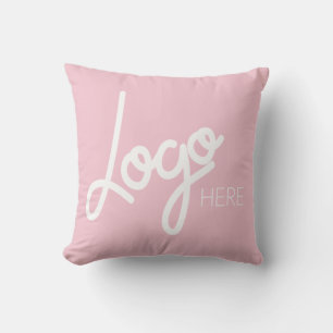 Coussin Grand Logo d'Entreprise Promotionnel Marque Rose