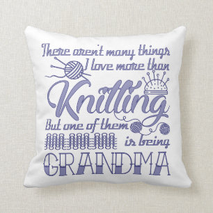 Coussin Grand-maman de tricot