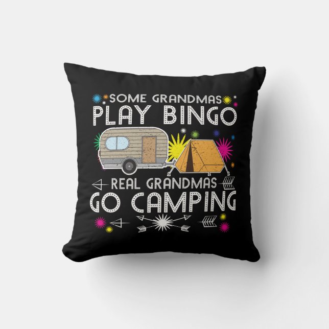 Coussin Grand-mamans de bingo-test de jeu de quelques (Recto)