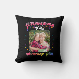 Coussin Grand-mère de la fille d'anniversaire Anniversaire
