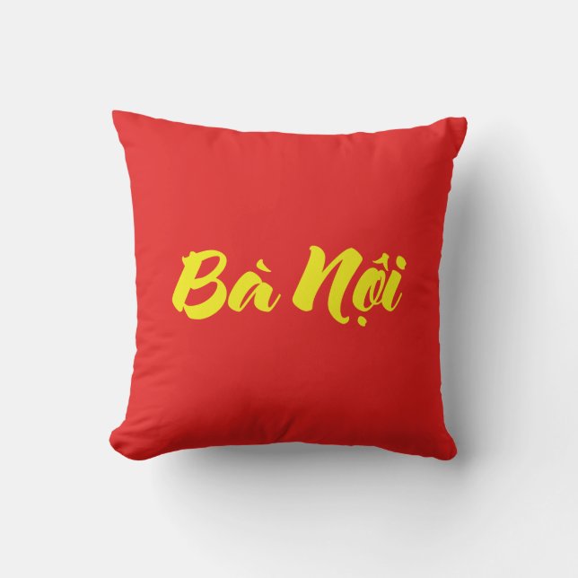 Coussin Grand-mère vietnamienne (paternelle) - Bà Noi (Recto)