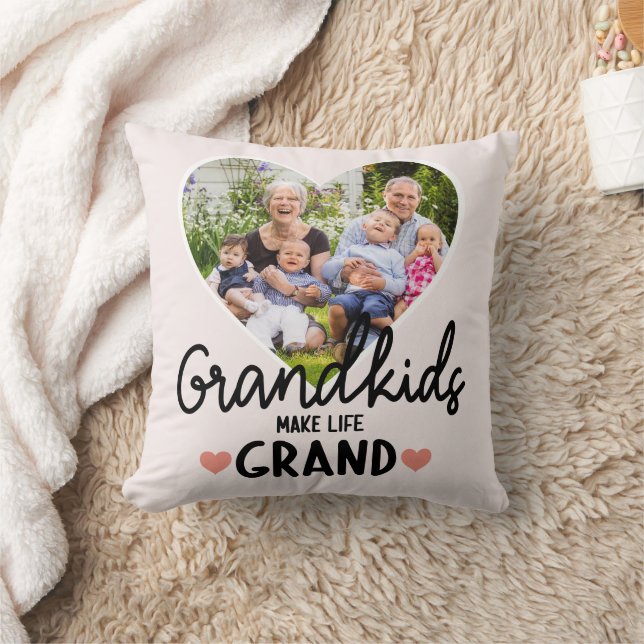 Coussin Grand-parents Cadeau Nana Papa Grand-enfant Nom ph (Couverture)